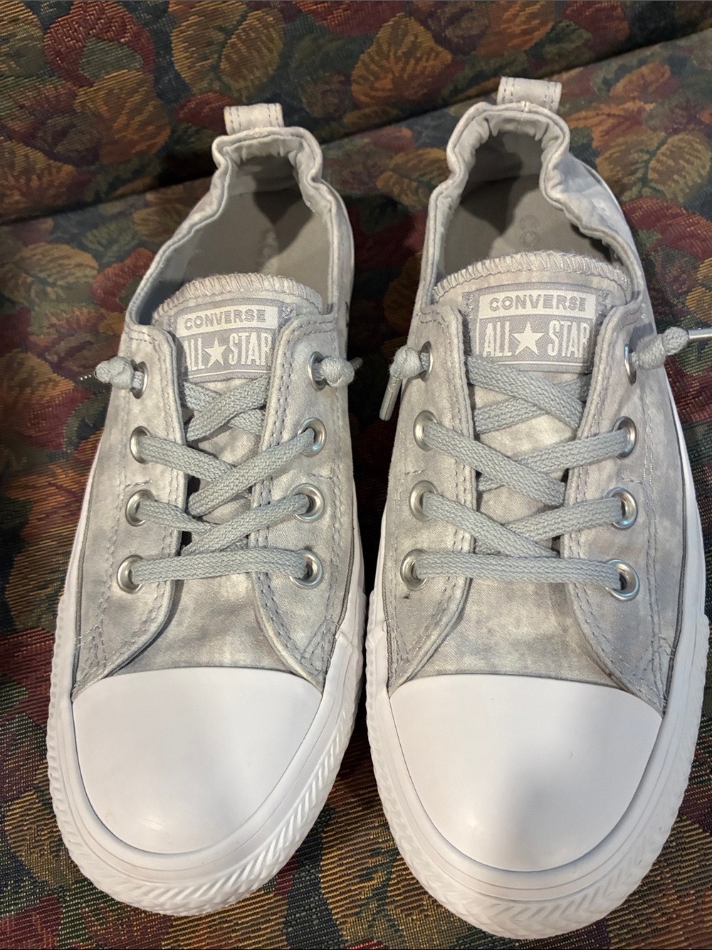 Converse Kids Light Gray Low Top Sneakers